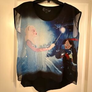 Disney Black and Blue Pinocchio Tee
